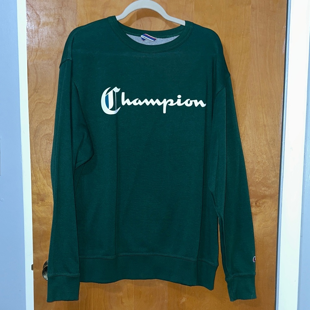 Champion Forest Green Crewneck Sweater